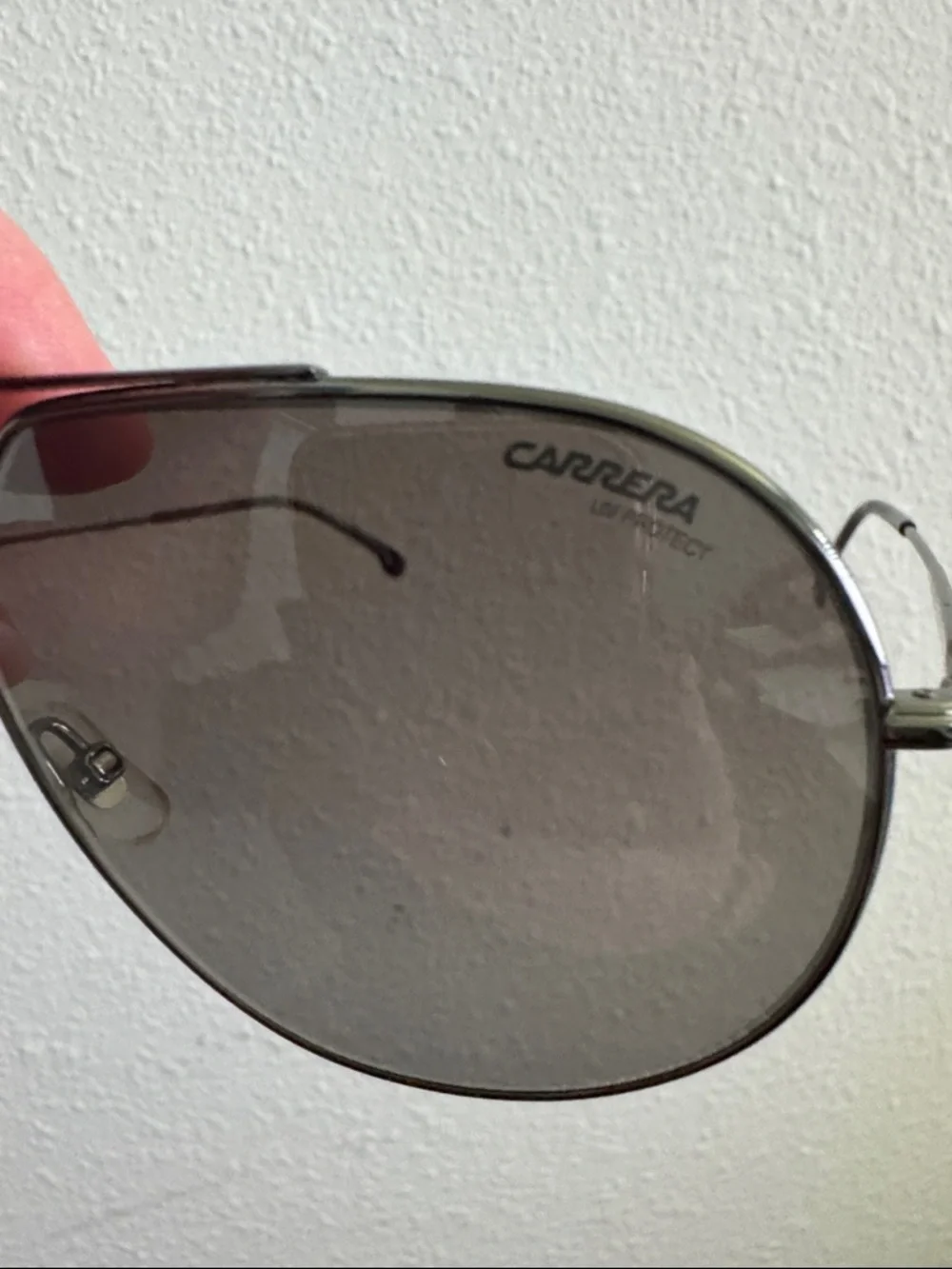 Carrera Sunglasses with Case in Black with Silver Arms / Logo